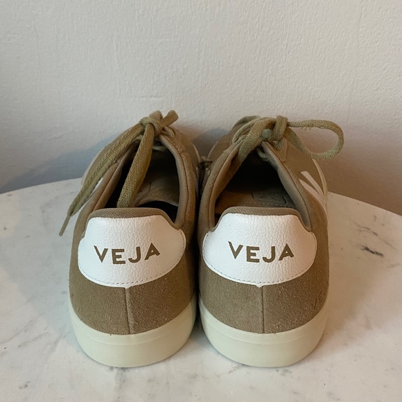 VEJA Dune White Suede Campo Sneakers - Picture 6 of 8